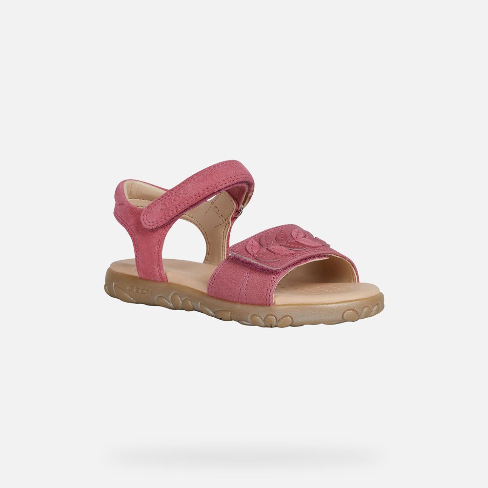 Geox Sandals Pink Haiti - Geox Girls Shoes - UGKBPZ895